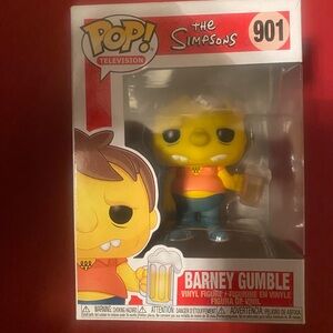 Funko Pop! The Simpsons Barney Gumble Figure - Yellow and Blue